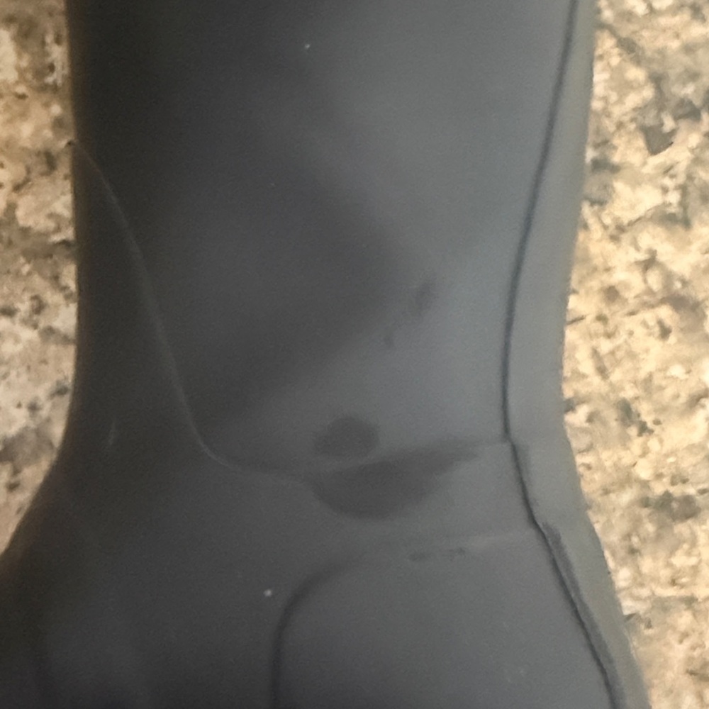 Hunter Classic Black Rain Boots- discounted due to cracking inside and outside. - Picture 6 of 8
